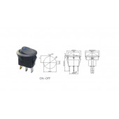 Yuvarlak Nokta Işıklı Anahtar ON-OFF 3P Beyaz 12VOLT - 2