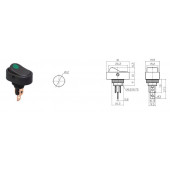 OVAL ASW SERİSİ 12V 20AMPER LEDLİ ON-OFF ANAHTAR - 2