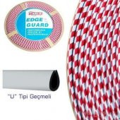 Balp Elkamet Çıta U Tipi Geçmeli Kırmızı Damalı 1 Metre 7Mm - 1