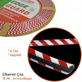 Balp Elkamet Çıta U Tipi Geçmeli Kırmızı Damalı 1 Metre 7Mm - 2