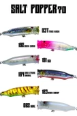 Fujin Salt Popper 70 mm 9.5 Gr Su Üstü Maket Balık - 1