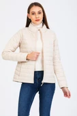 Kinetix SN659 Basıc Padded Coat Ekru Günlük Kadın Şişme Mont - 1