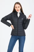 Kinetix SN659 Basıc Padded Coat Siyah Günlük Kadın Şişme Mont - 1