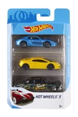 Hot Wheels Üçlü Araba Seti - Geniş Ürün Yelpazesi, Oyuncak Araba Koleksiyonu, 1:64 Ölçek K5904 - 1
