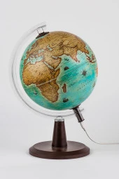 Gürbüz Yayınları Işıklı Antik Dünya Küresi Modern Seri 30 cm USB Kablo Hediyeli thumbnail 2