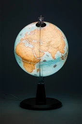 Gürbüz Yayınları Işıklı Antik Dünya Küresi Modern Seri 30 cm USB Kablo Hediyeli thumbnail 5