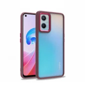 Oppo A96 4G Kılıf Zore Flora Buton,Kenar Çevresi Renkli Kılıf thumbnail 4