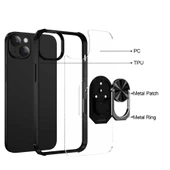 iPhone 14 Plus Kılıf Mola Kenar Köşe Yüzük Kısımları Renkli Kılıf - 10