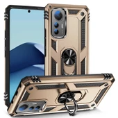 Xiaomi Mi 12 Lite Kılıf Zore Vega Yüzüklü Standlı Zırh Kılıf - 12