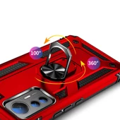 Xiaomi Mi 12 Lite Kılıf Zore Vega Yüzüklü Standlı Zırh Kılıf - 9