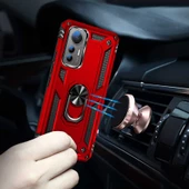 Xiaomi Mi 12 Lite Kılıf Zore Vega Yüzüklü Standlı Zırh Kılıf - 7