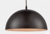 MYLİGHTS  RETRO RUSTİK METAL SARKIT AVİZE 30 CM  MAT SİYAH İÇİ BEYAZ - 1
