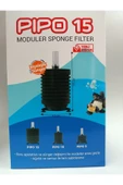 Pıpo15 Biyolojik Süngerli Akvaryum Pıpo Filtre 12x25Cm - 4