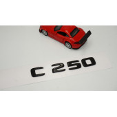 C 250 Bagaj Parlak Siyah ABS 3M 3D Yazı Logo - 2