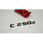 C 250d Bagaj Parlak Siyah ABS 3M 3D Yazı Logo - 2