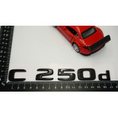 C 250d Bagaj Parlak Siyah ABS 3M 3D Yazı Logo - 5
