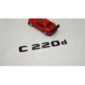 C 220d Bagaj Parlak Siyah ABS 3M 3D Yazı Logo - 2