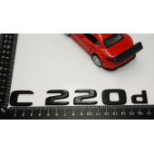 C 220d Bagaj Parlak Siyah ABS 3M 3D Yazı Logo - 5