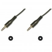 DIGITUS AK-510100-015-S 1,5m 3,5mm STEREO KABLO SİYAH - 1