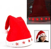 Yılbaşı Yeniyıl Led Işıklı Noel Baba Şapkası Işıklı Yılbaşı Şapkası thumbnail 2