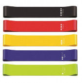 Pilates Bandı Plates Egzersiz Direnç Lastiği 5'li Set - 1