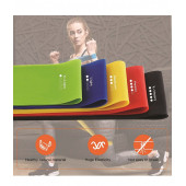 Pilates Bandı Plates Egzersiz Direnç Lastiği 5'li Set - 2
