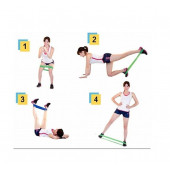Pilates Bandı Plates Egzersiz Direnç Lastiği 5'li Set - 5
