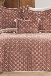 Brillance Çift Kişilik Yatak Örtüsü Gülkurusu thumbnail 2