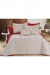 Brillance Çift Kişilik Yatak Örtüsü Krem Bordo thumbnail 3