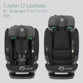 Maxi-Cosi Titan Pro I-Size ADAC'lı 9-36 Kg Çocuk Oto Koltuğu Authentic Black - 2