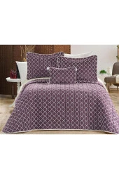 Brillance Çift Kişilik Yatak Örtüsü Lila thumbnail 3
