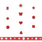 RedApple Şekilli Mini Boy Delgeç/Şekilgeç 1 cm Ağaç - 2