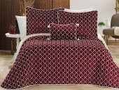 Brillance Çift Kişilik Yatak Örtüsü Bordo - 1