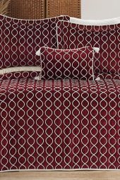 Brillance Çift Kişilik Yatak Örtüsü Bordo - 2