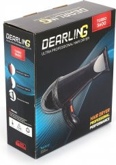 DEARLİNG TURBO 5600 PROFESYONEL FÖN MAKİNESİ 2500W GÜÇLENDİRİLMİŞ MOTOR SAÇ KURUTMA MAKİNESİ  - 4