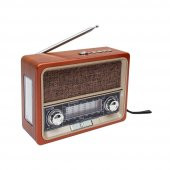 EVERTON t-305 Nostaljik Radyo-GÜNEŞ PANELLİ +ŞARJLI - 1