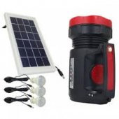 Gold Silver 345 Güneş Panelli Radyolu 3 Ampullü Çok Amaçlı Solar - 4