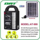 Dat-999 3 Ampüllü Güneş Panelli Büyük Akülü Kamp-Av Seti - 1