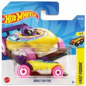 Donut Drifter Yellow Hot Wheels Tekli Arabalar 1/64 Ölçek Metal Oyuncak Araba - 1