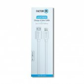 Factor-M Lıghtnıng Data Kablo 2.4A Beyaz thumbnail 1