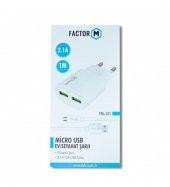 Factor-M Fm-101 Micro Usb Ev Seyahat Şarjı thumbnail 1