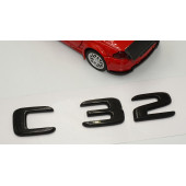 C 32 Bagaj Parlak Siyah ABS 3M 3D Yazı Logo - 3