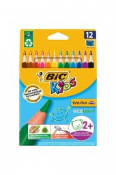 Bic Kids Evolution Triangle Üçgen Jumbo Boya Kalemi 12 Renk thumbnail 1