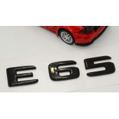 E 65 Bagaj Parlak Siyah ABS 3M 3D Yazı Logo - 3