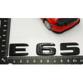 E 65 Bagaj Parlak Siyah ABS 3M 3D Yazı Logo - 5