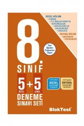 8. Sınıf 5 + 5 Sözel Bölüm Deneme Sınavı Blok Test Yayınları - 1