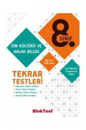 8 Sınıf Din Kültürü Ve Ahlak Bilgisi Tekrar Testleri Bloktest Yayınları - 1