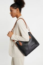 Lumberjack LMBYÇ21707 Kadın Çantası Siyah Taba - 1