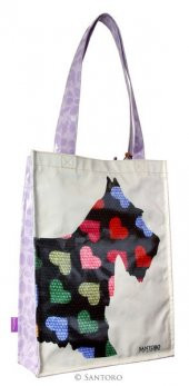 Santoro Gorjuss Eclectic Coated Shopper Bag - Scottie Dogs - 1