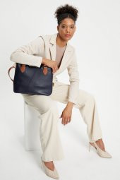 Lumberjack LMBYÇ21709 Kadın Çantası Lacivert Taba - 3